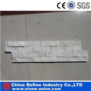 Pure White Quartite Culture Stone,Wall Cladding Panel