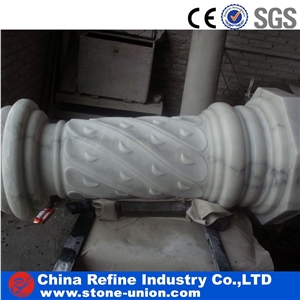 Special Roman Columns Carving White Marble Columns