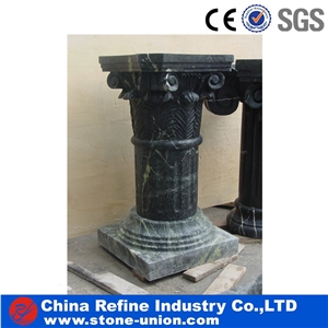 Wholesale Green Marble Columns,Hand Carving Marble Pillars