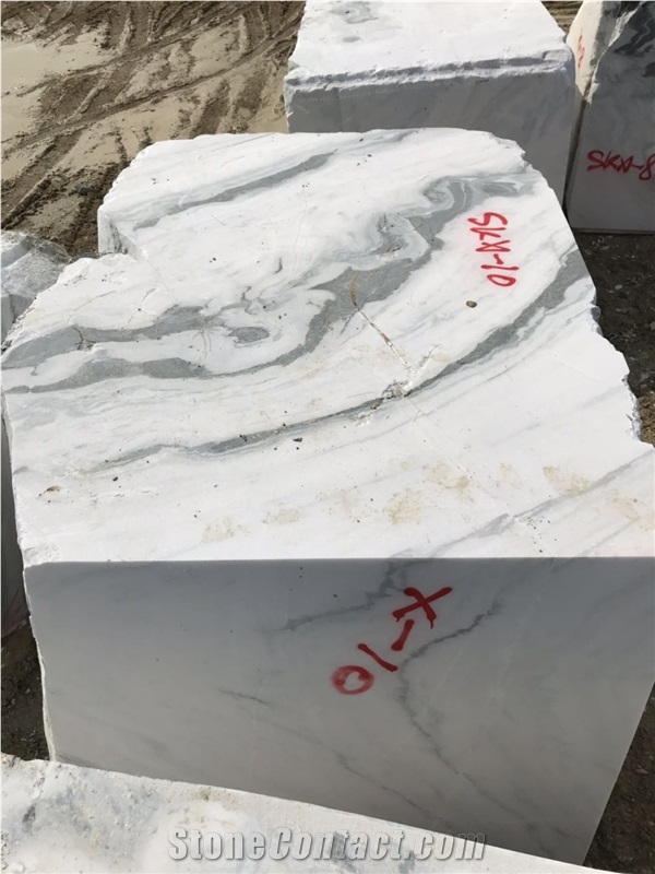 China Panda White Marble Slabs, Interior Walll Floor Tile