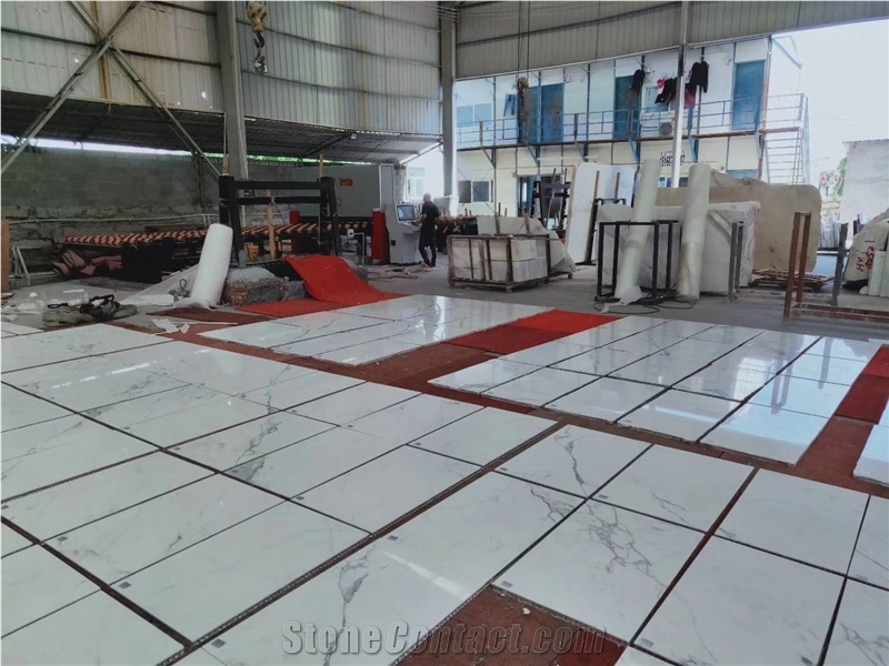 Lightweight Calacatta Carrara Marble Wall Honeycomb Panels
