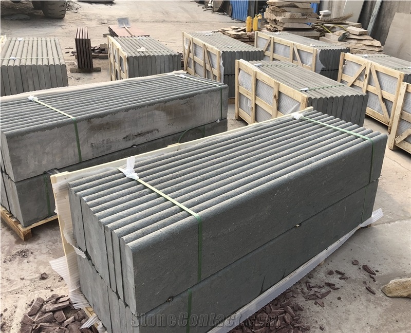 Bullnosed Blue Stone Pool Coping, Blue Stone Paver