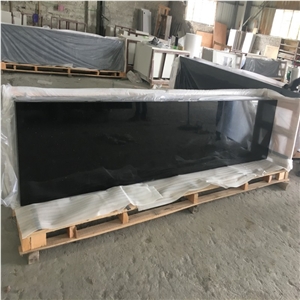 Black Galaxy Granite Slab Tiles for Countertops Pavers