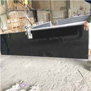 Black Galaxy Granite Slab Tiles for Countertops Pavers