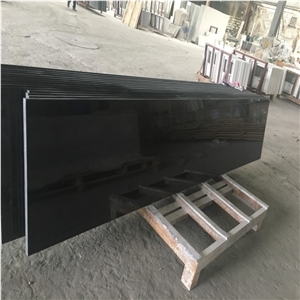 Black Galaxy Granite Slab Tiles for Countertops Pavers
