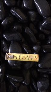 Black/White Pebblestone for Garden Walkway