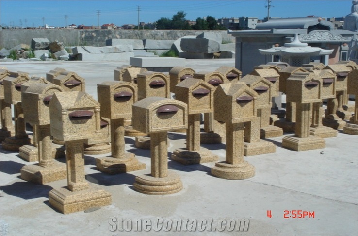 Natural Stone Granite Mailbox Lettter Boxes