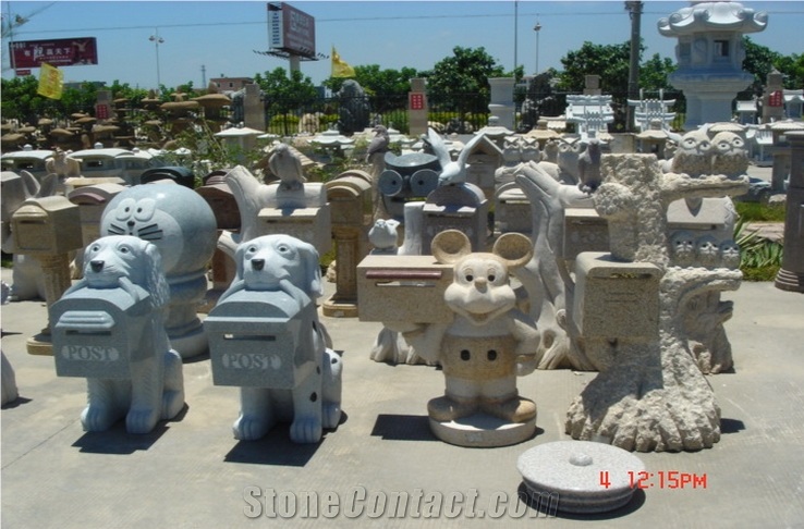 Natural Stone Granite Mailbox Lettter Boxes