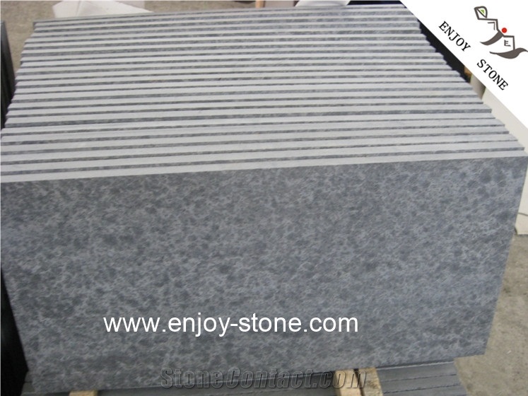 Flamed Tile Mongolia Black Basalt Floor Covering