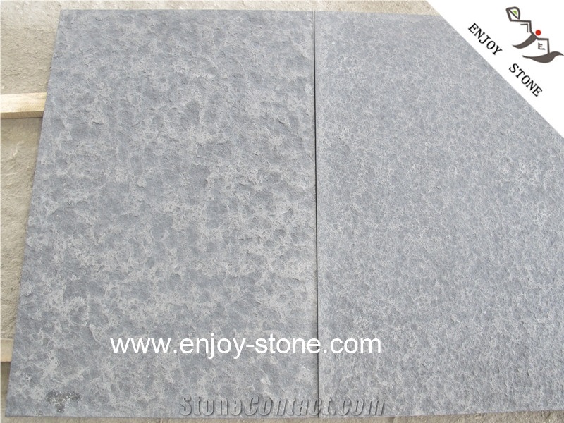 Flamed Tile Mongolia Black Basalt Floor Covering