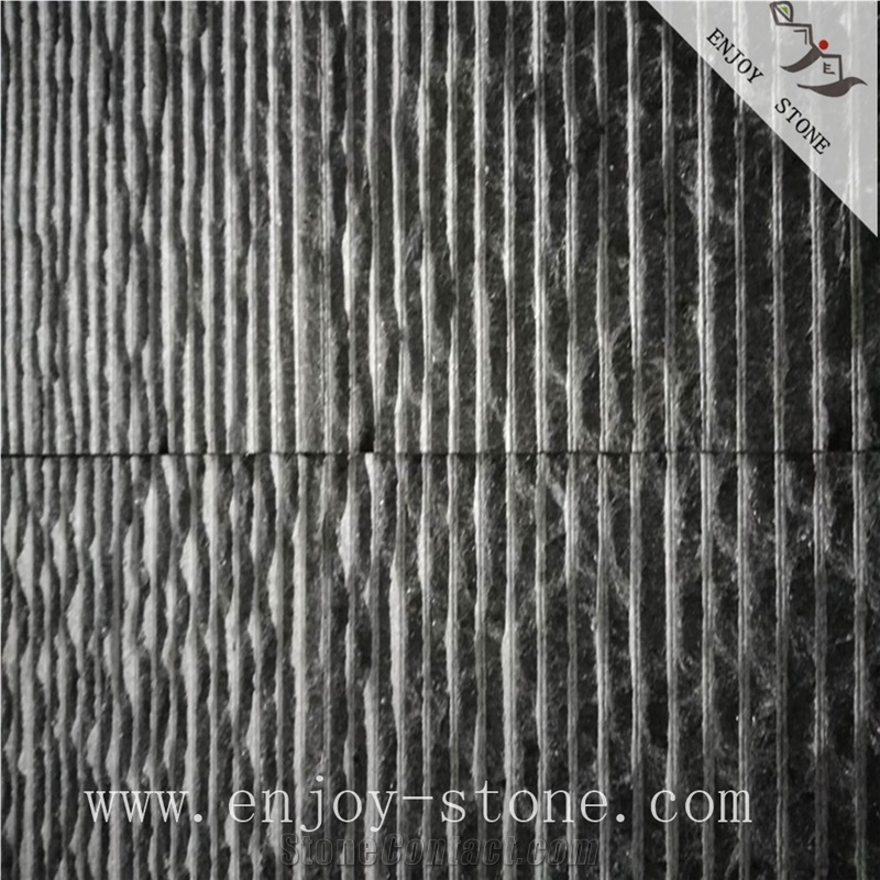 Paver,Black Stone,G684 Granite,Flamed,Cube Set