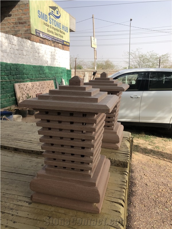 Jodhpur Pink Sandstone Lantern