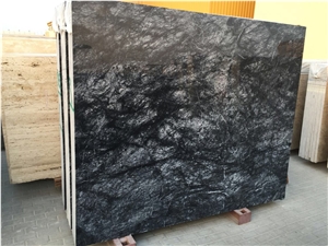 Black Marble Slabs Black Agate, Grigio Carnico, Mugla Black Karaoz Black Marble Slabs