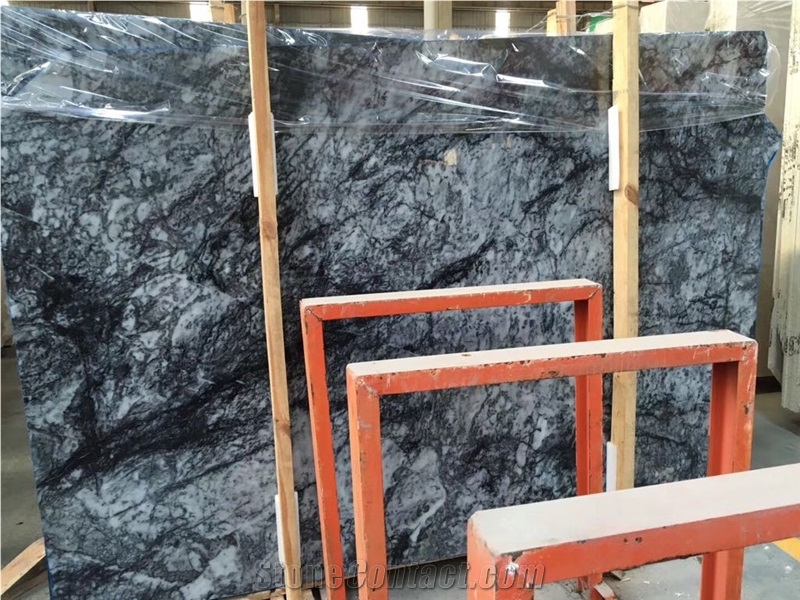 Black Marble Slabs Black Agate, Grigio Carnico, Mugla Black Karaoz Black Marble Slabs