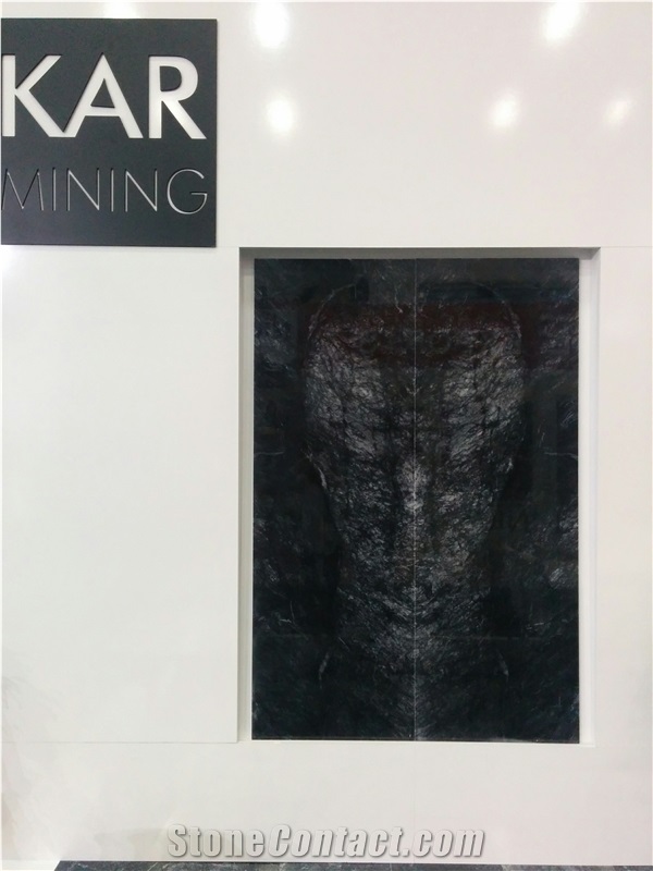 Black Marble Slabs Black Agate, Grigio Carnico, Mugla Black Karaoz Black Marble Slabs
