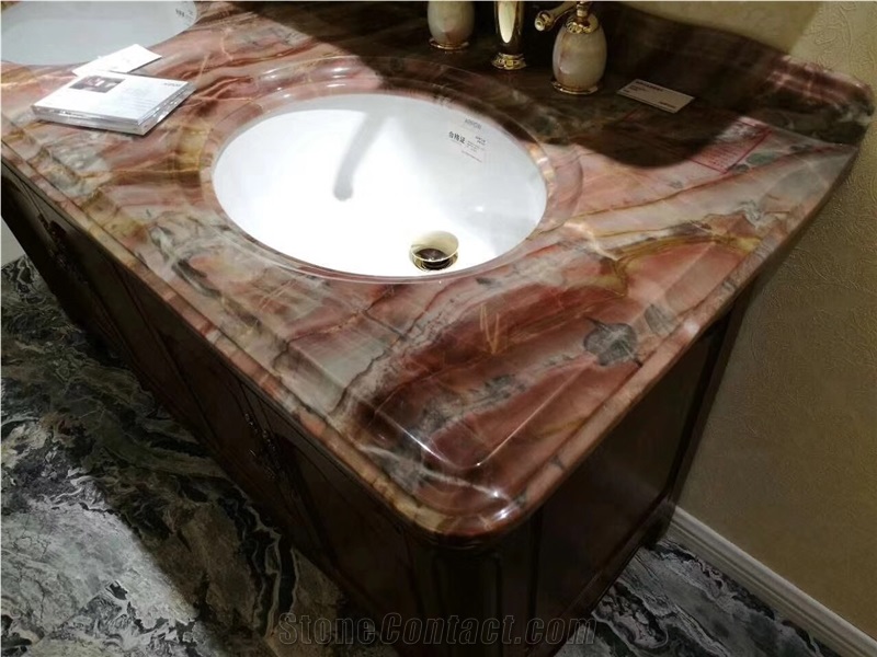 Rosa Cream Valencia Pink Marble Tables