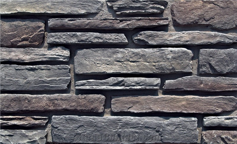 Stacked Beige Cultured Sandstone For Wall