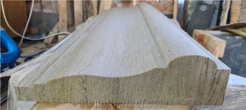 Cornice Made Of River White Granite