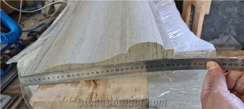 Cornice Made Of River White Granite