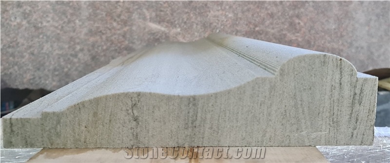 Cornice Made Of River White Granite
