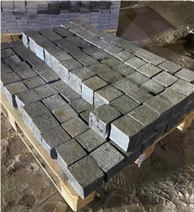 Gabbro Antik Nero Paving Stone, Cobble Stone