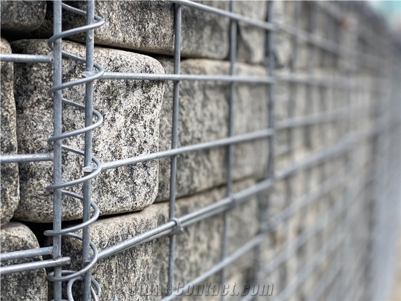 Gabions Gabbro Antik Nero Cube Stone Tumbled