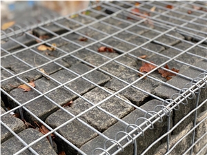 Gabions Gabbro Antik Nero Cube Stone Tumbled