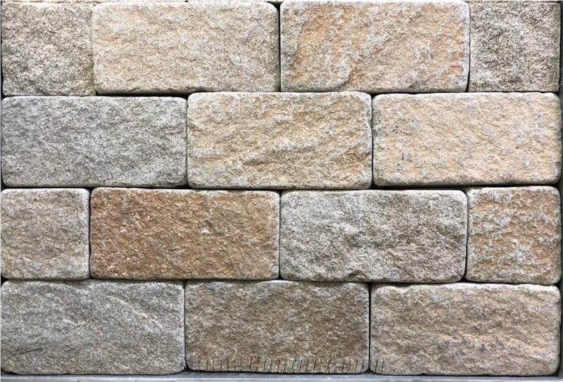 Golden Beige Sandstone Cubes