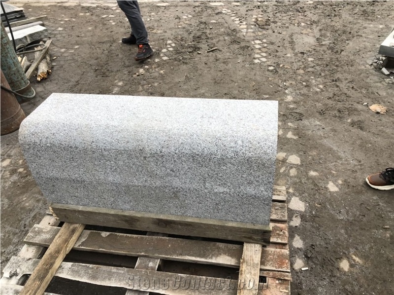 Greenish Tansky Cornice Green Granite Bush Hammered