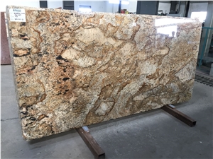 Alaska Red & Alaska Gold Granite Slabs