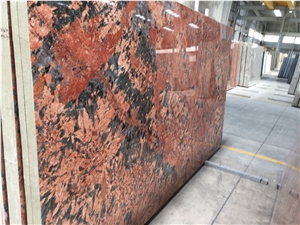 Alaska Red & Alaska Gold Granite Slabs