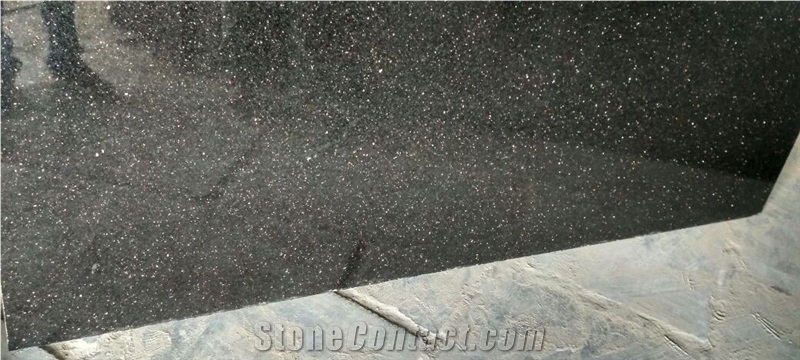Black Galaxy Granite Slabs from India