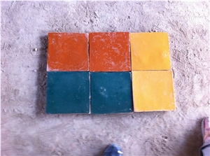 Black Handmade Terracotta Tiles, Grey Flooring Tiles