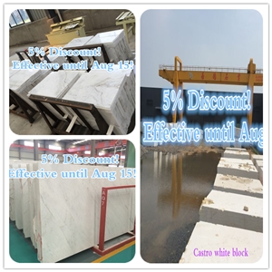 New Castro White Marble Slab (Yqw-Msa21013)