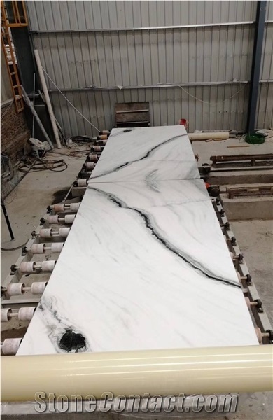 Panda White Marble Exotic Chinese Black Tile Slab