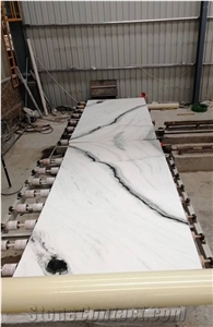 Panda White Marble Exotic Chinese Black Tile Slab