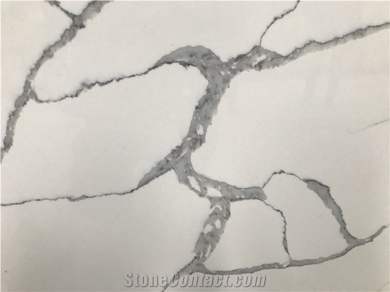 Hot Sell Popular Calacatta White Quartz Slabs,Silestone,Tile