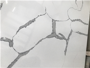 Hot Sell Popular Calacatta White Quartz Slabs,Silestone,Tile