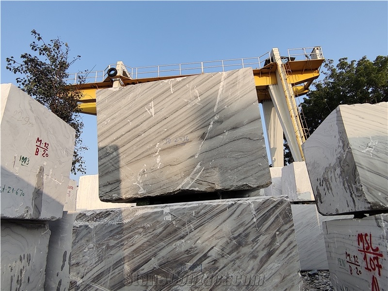 Bruno White Marble Blocks