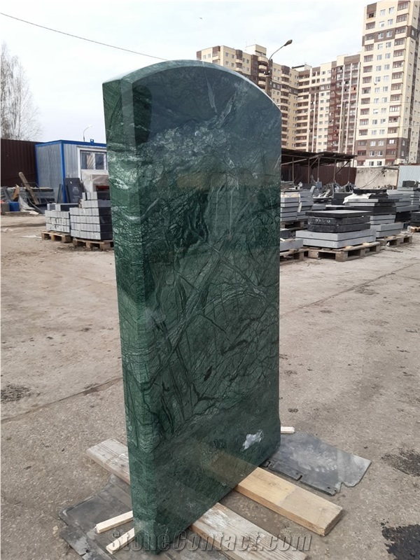 Green Marble Tombstone