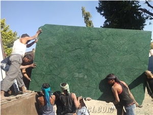 Indian Green Marble Slabs, Plain Green Marble Slabs