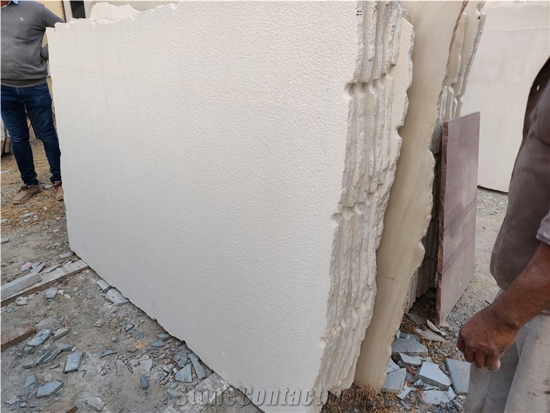 Mint White Sandstone Slabs
