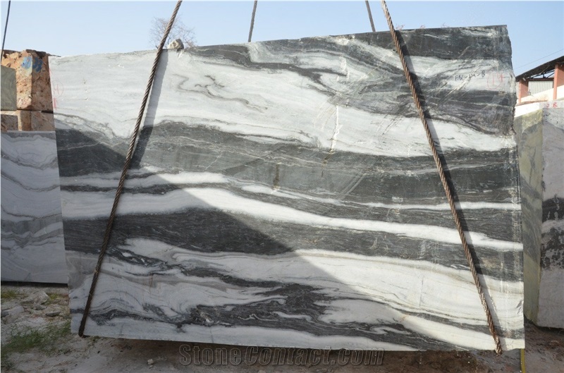 New Panda White Marble Slabs