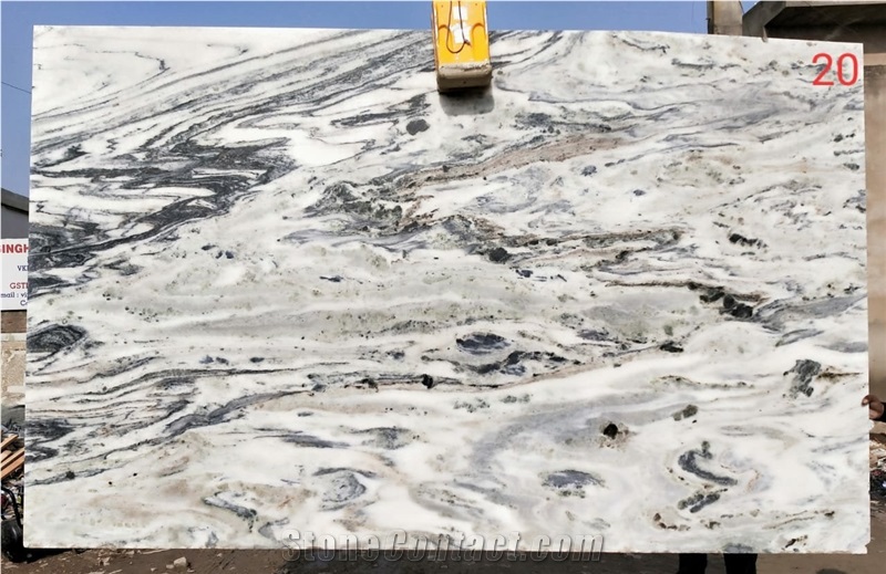 Volcano White Marble Slabs