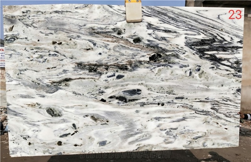 Volcano White Marble Slabs