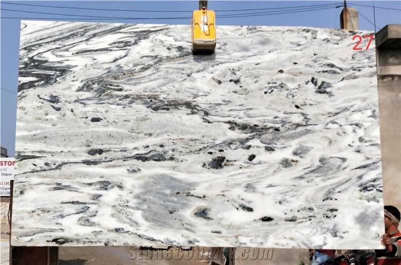 Volcano White Marble Slabs