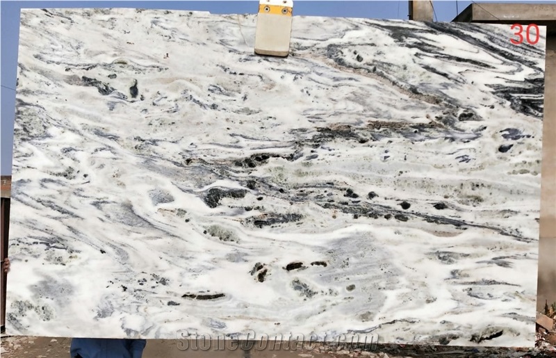 Volcano White Marble Slabs