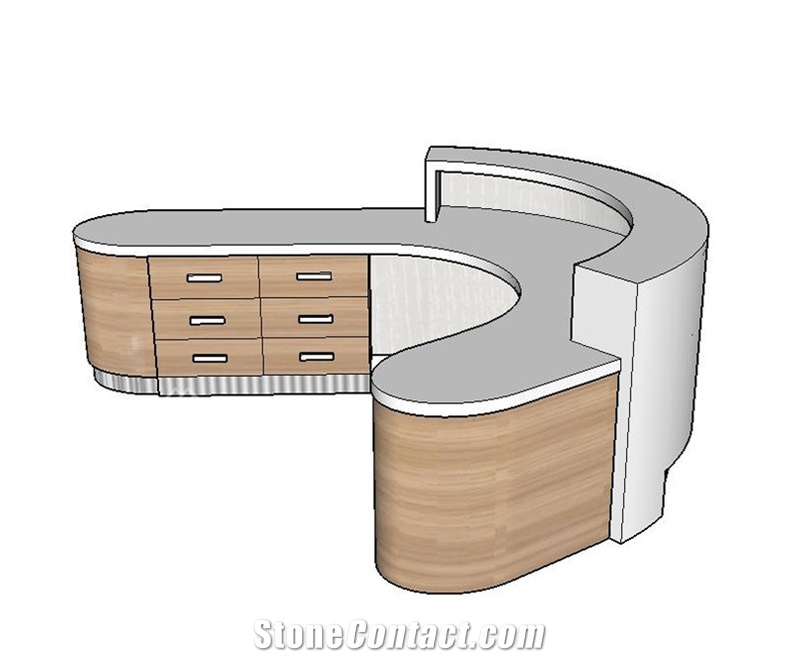 High Quality Clinic Solid Surface Reception Desk