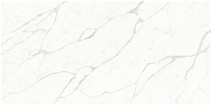 Custom Size Quartz Calacatta White Marble