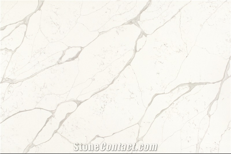 Custom Size Quartz Calacatta White Marble